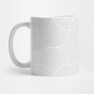 Light Gray Vintage Geometric Scales Mug